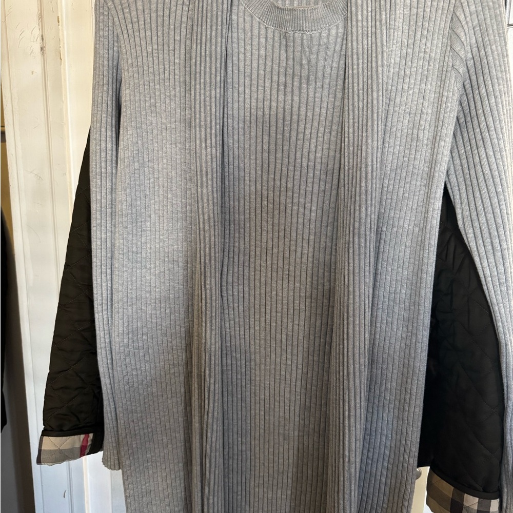 Men's Rib Knit Crewneck Sweater - Light Gray